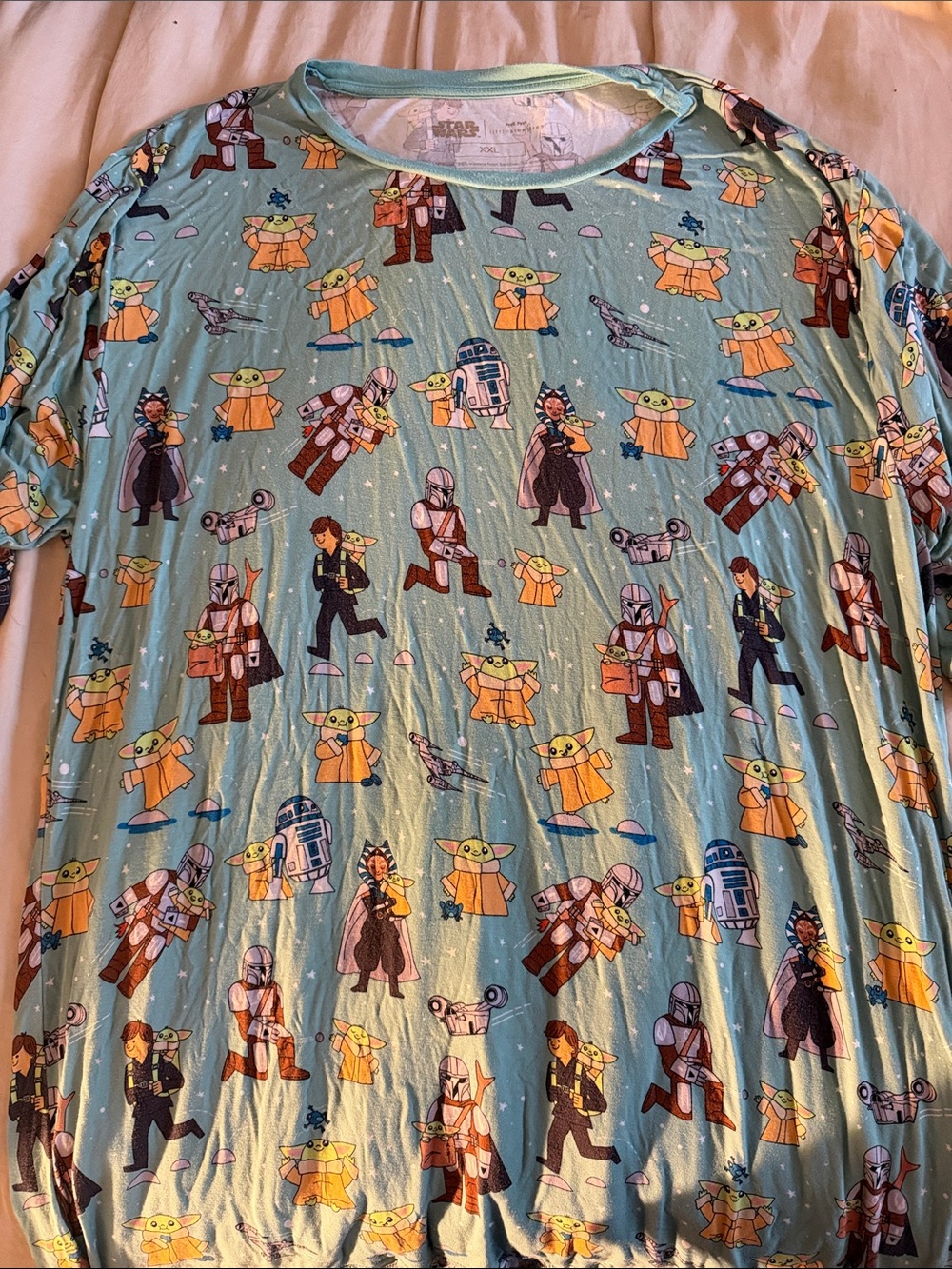 Little Sleepies Blue Star Wars Characters Pajama Shirt